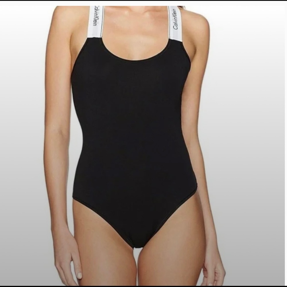 calvin klein logo bodysuit- XS